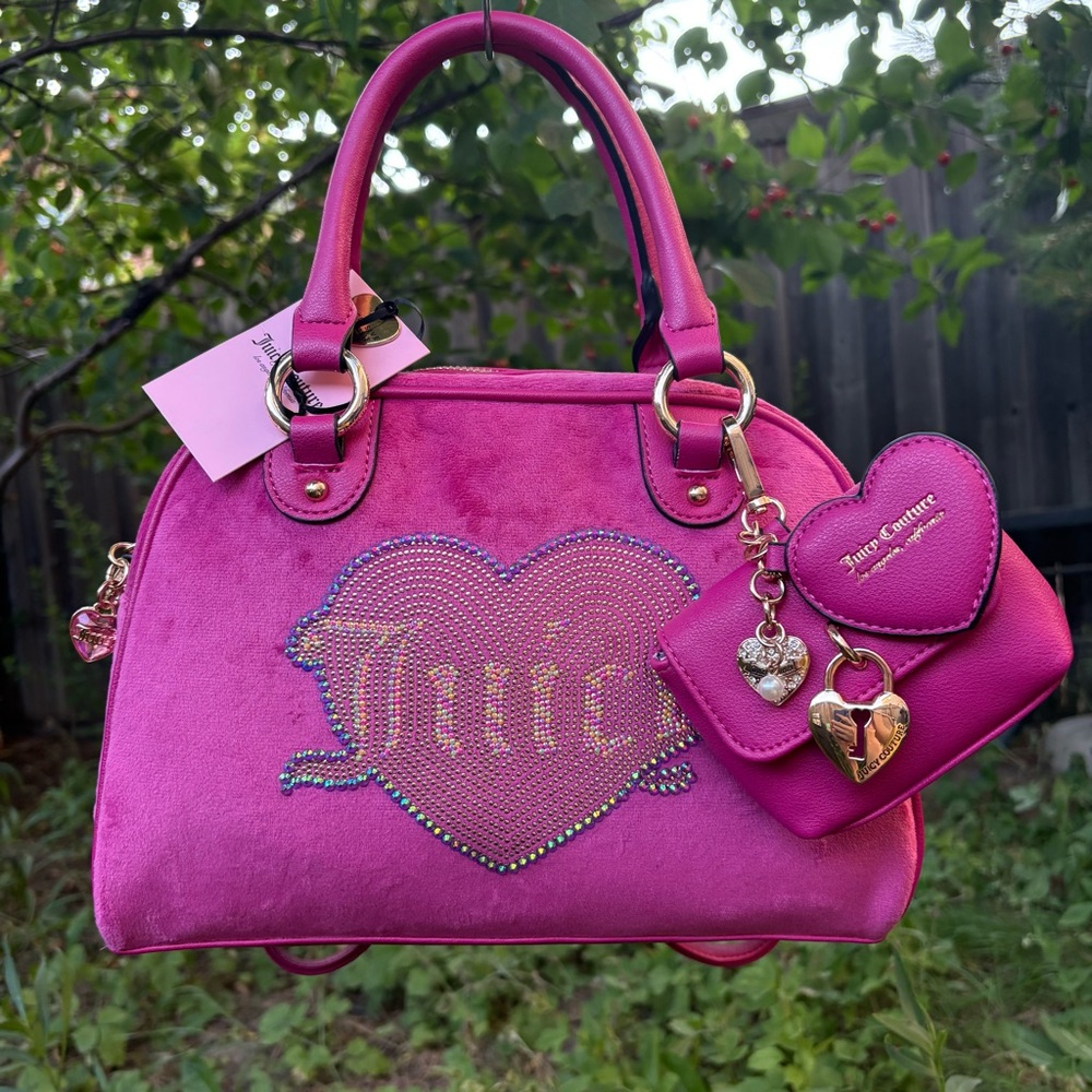 CUSTOM ✨Juicy Couture - Raspberry Queen Couture Bowler Bag